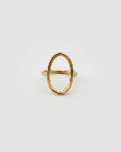 ANILLO ONA LATÓN BAÑO ORO