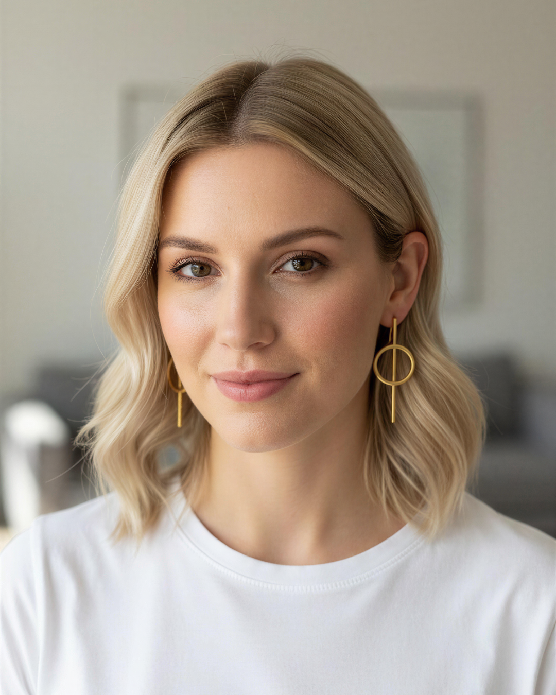 PENDIENTES ANELÚN LATÓN BAÑO ORO