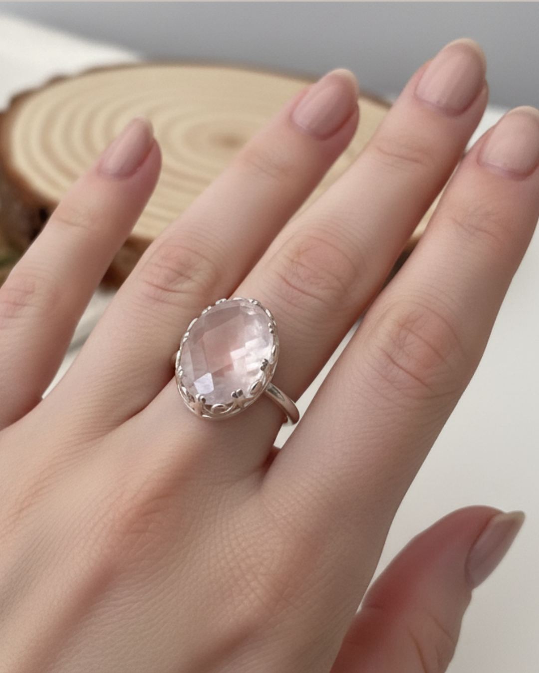 ANILLO CUARZO PLATA DE LEY