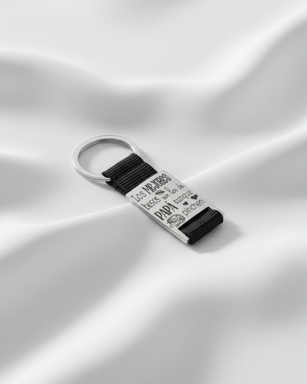 LLAVERO CORREA BAÑO PLATA