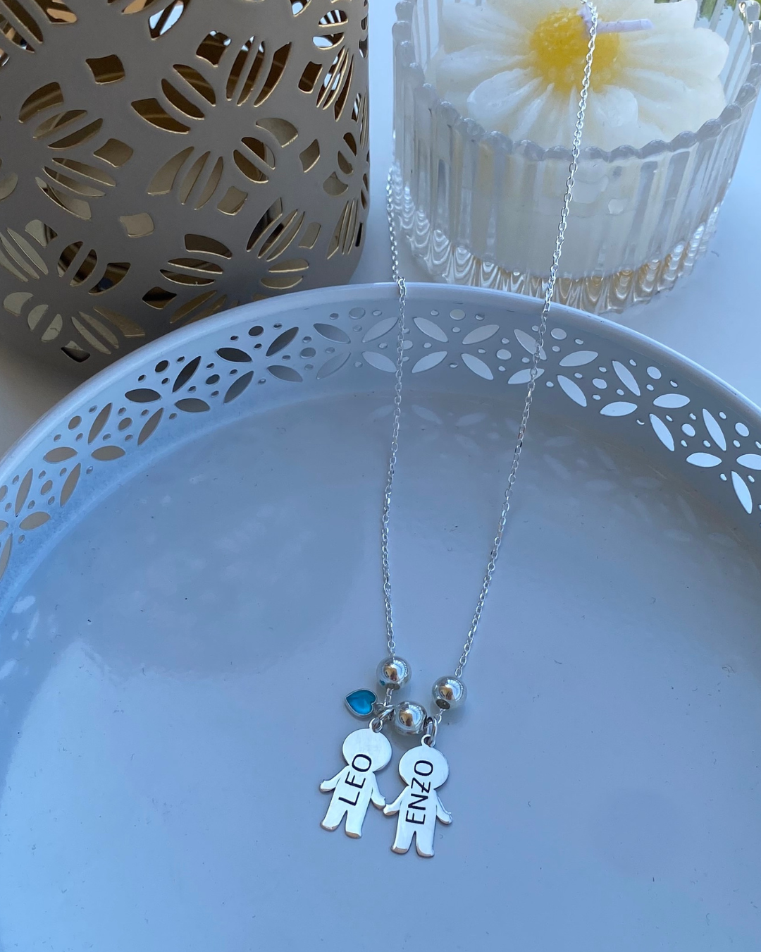 COLGANTE NIÑOS PLATA LEY