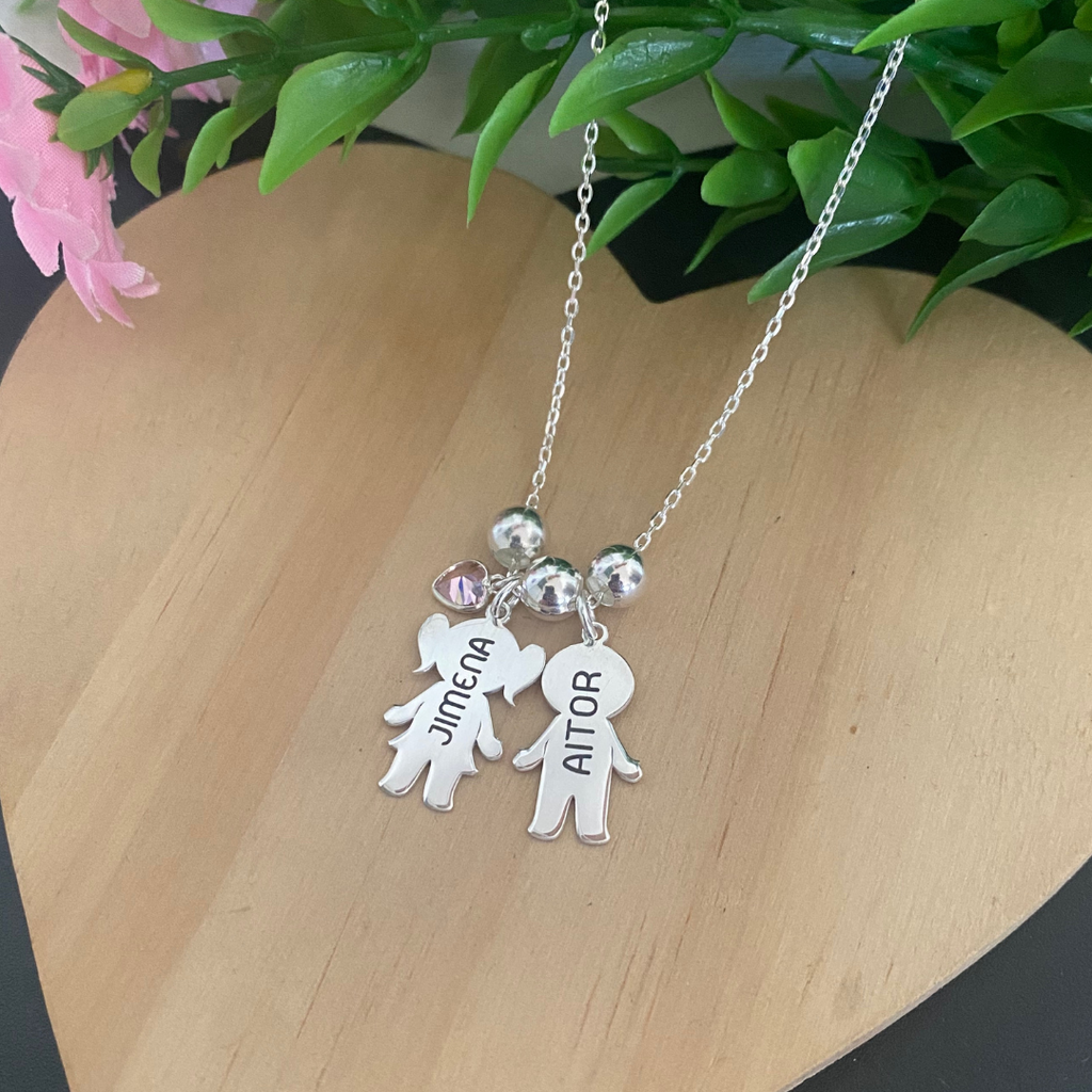 COLGANTE NIÑOS PLATA LEY