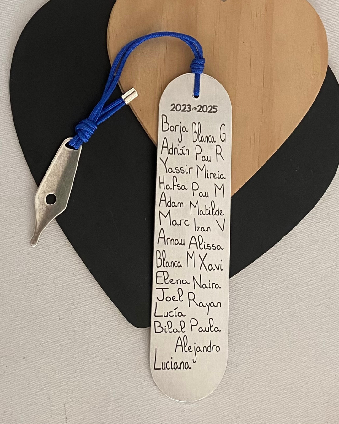 MARCAPÁGINAS ESTILOGRÁFICA BAÑO PLATA