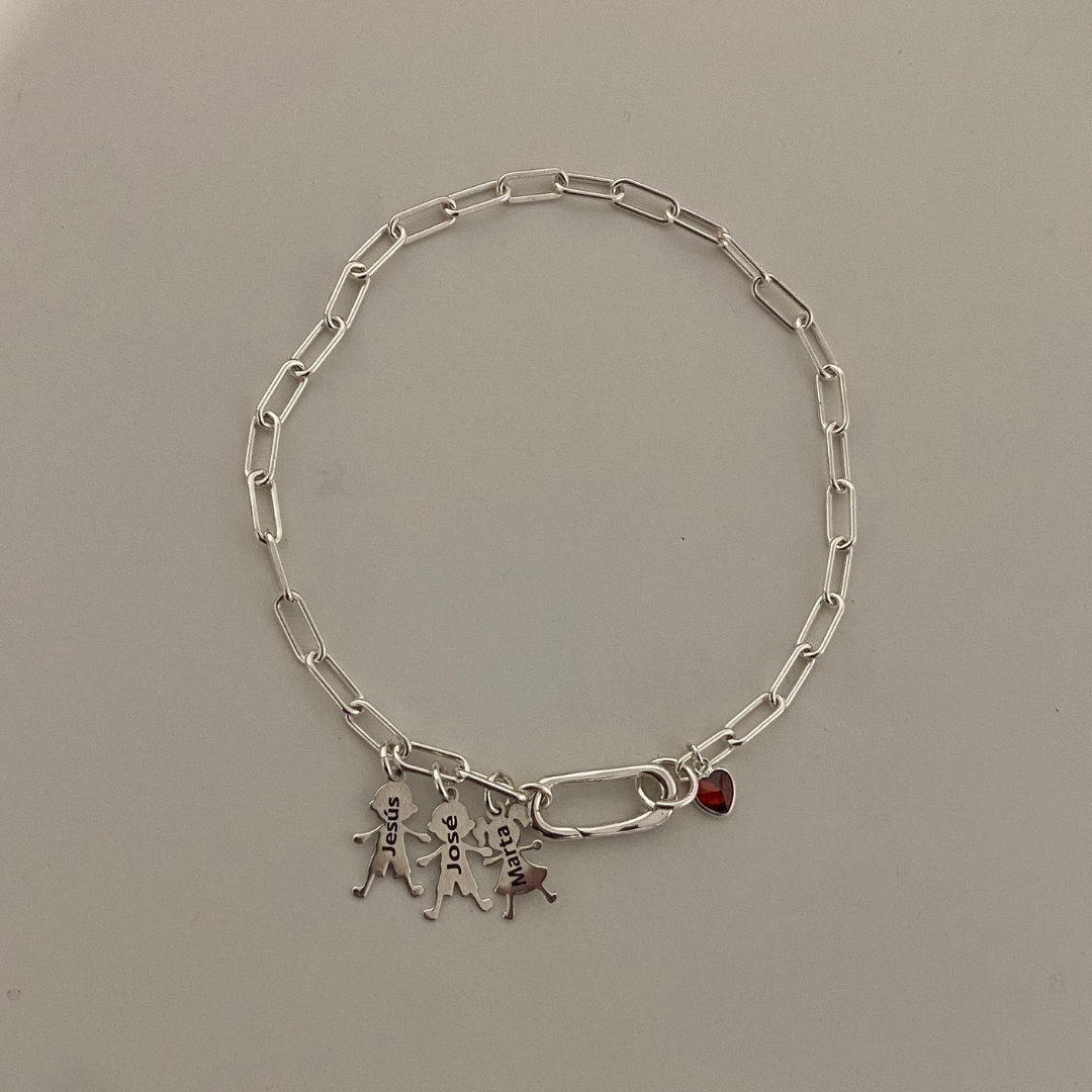 PULSERA CADENA PLATA DE LEY