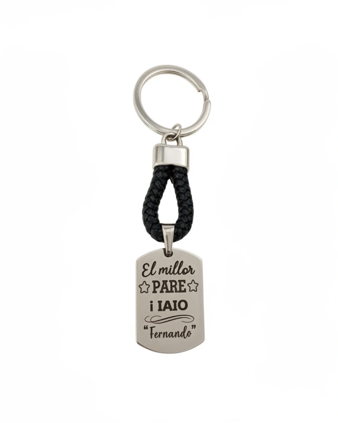 LLAVERO CUERDA BAÑO PLATA