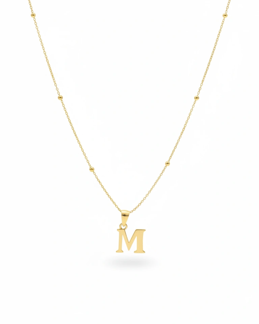 GARGANTILLA INICIAL PLATA DE LEY ORO