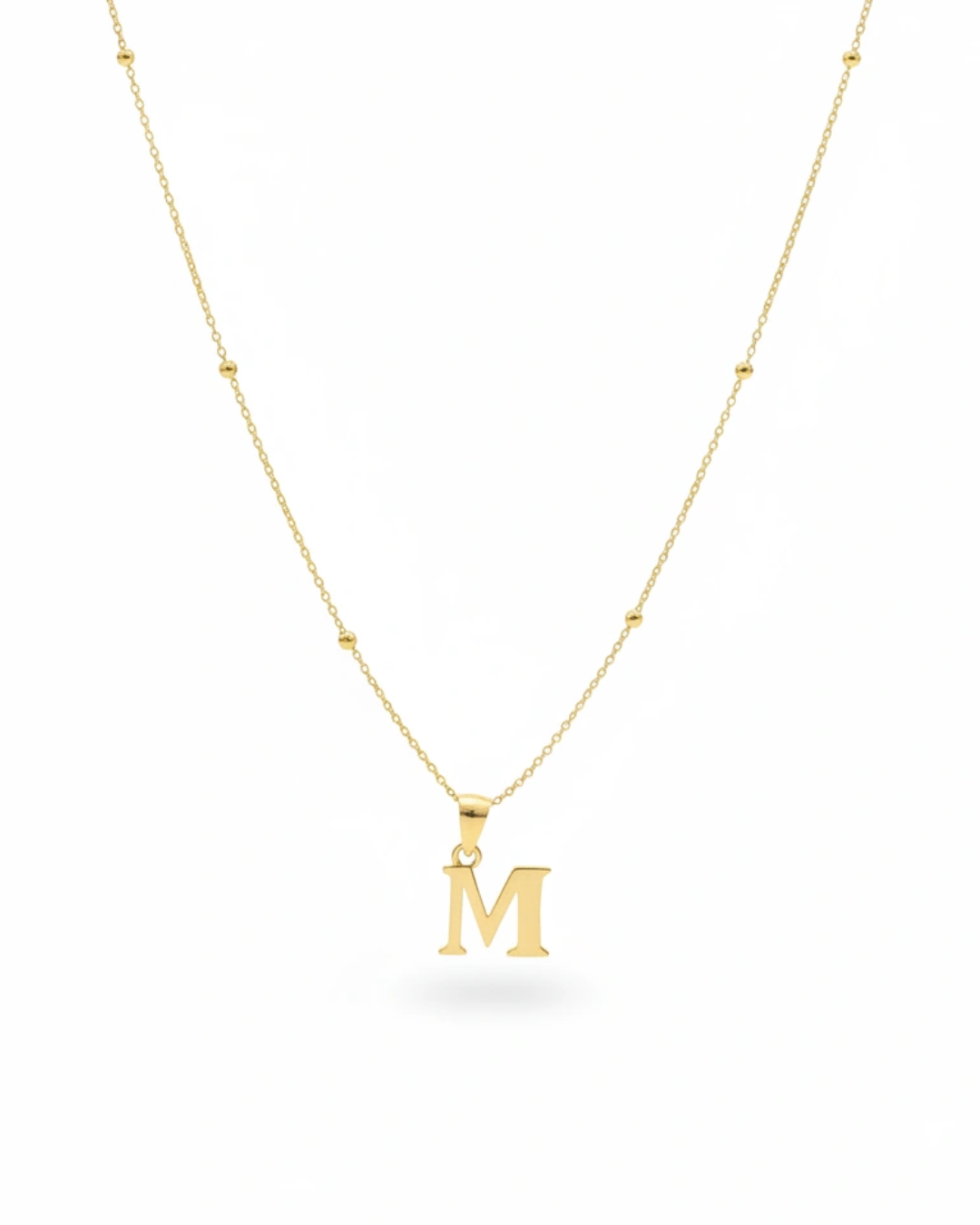 GARGANTILLA INICIAL PLATA DE LEY ORO