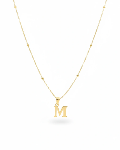 GARGANTILLA INICIAL PLATA DE LEY ORO