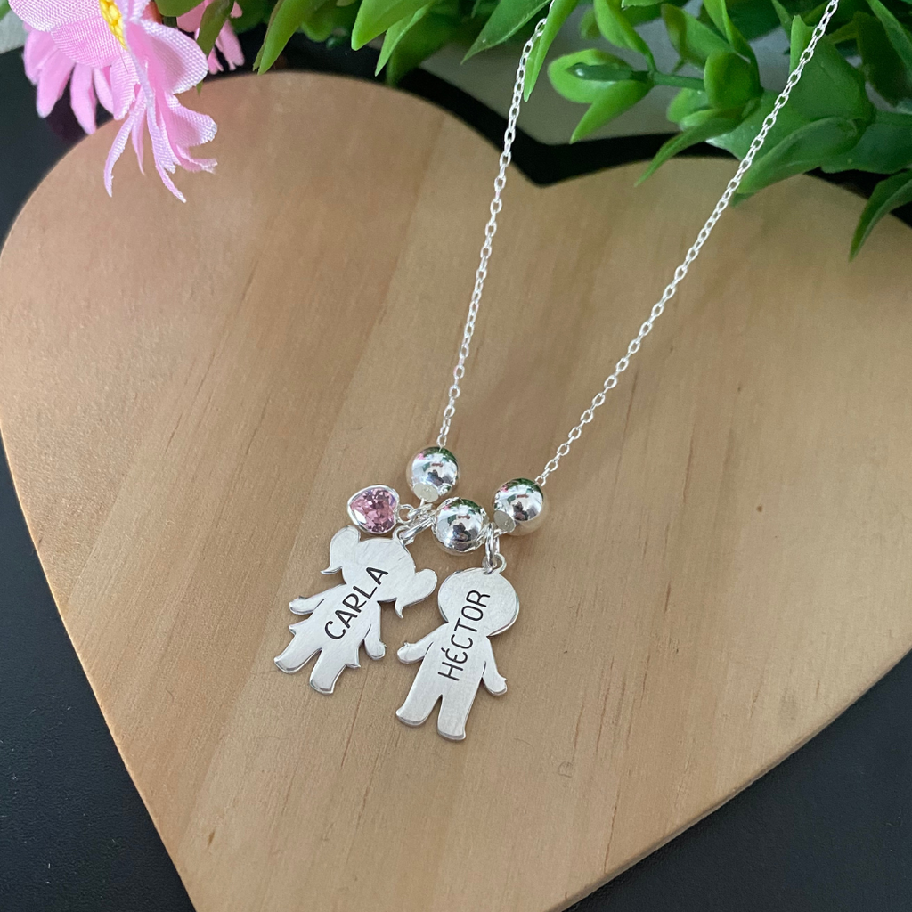 COLGANTE NIÑOS PLATA LEY