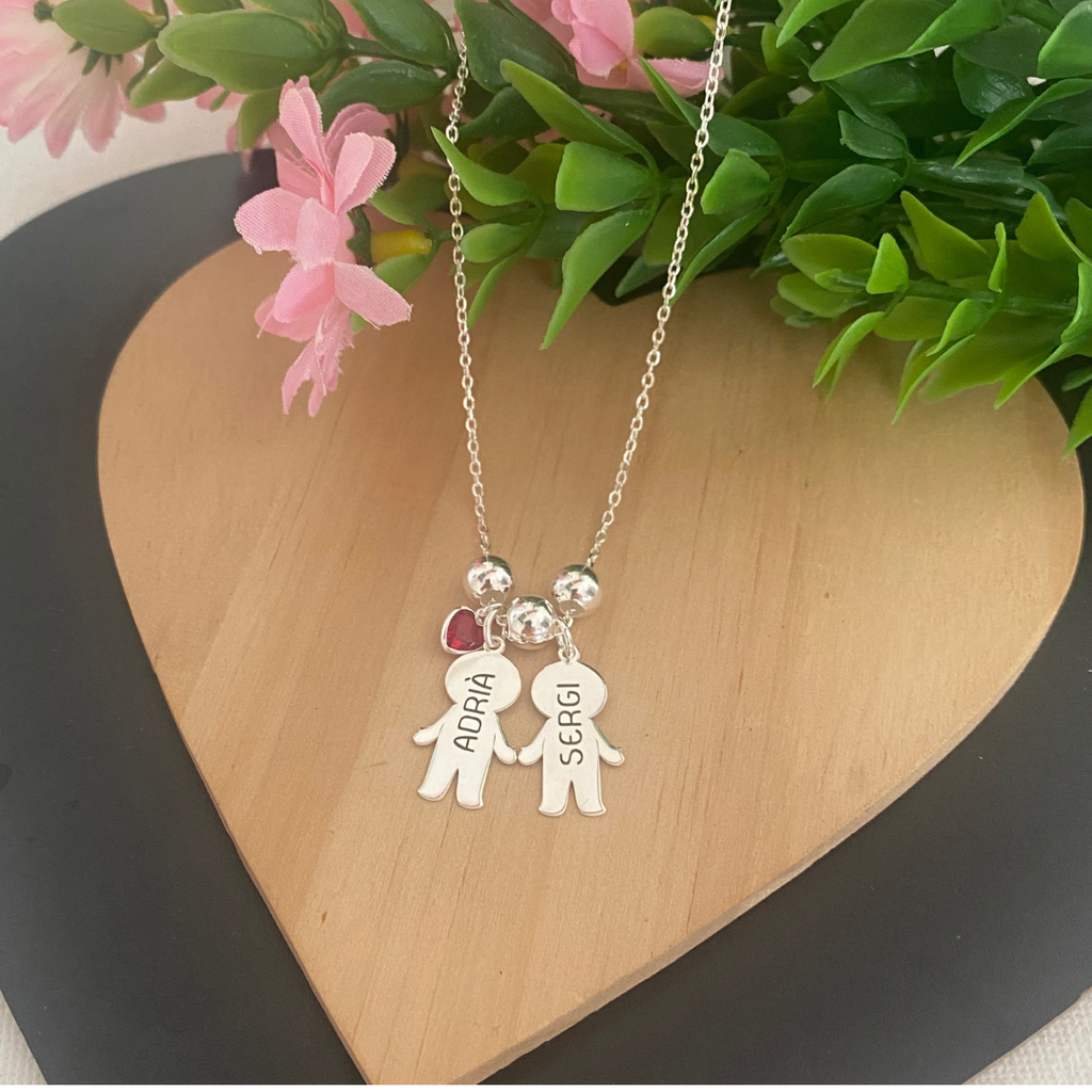 COLGANTE NIÑOS PLATA LEY