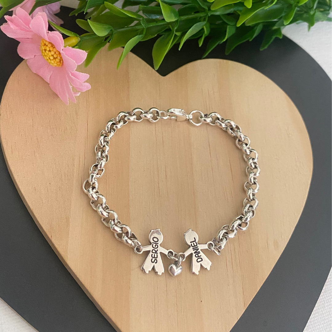 PULSERA NINA BAÑO PLATA