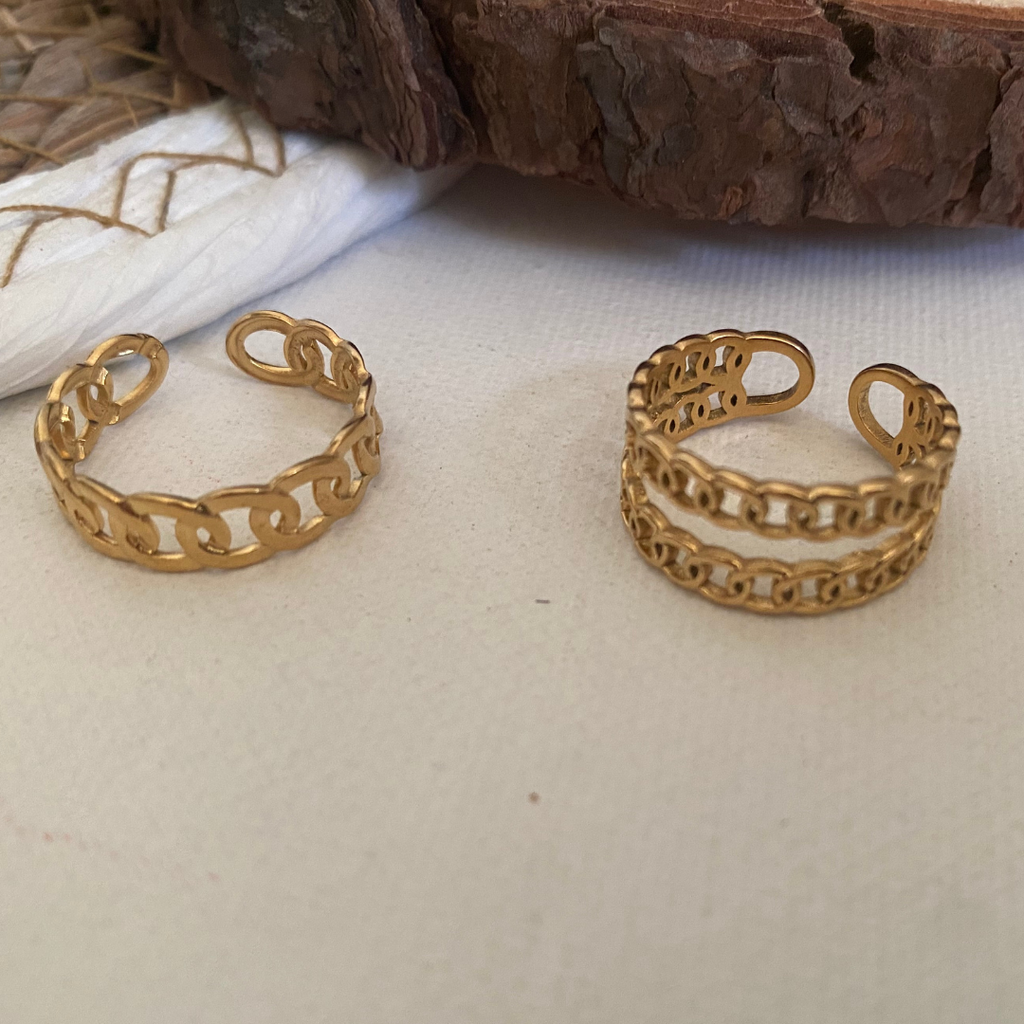 ANILLO DOBLE ACERO