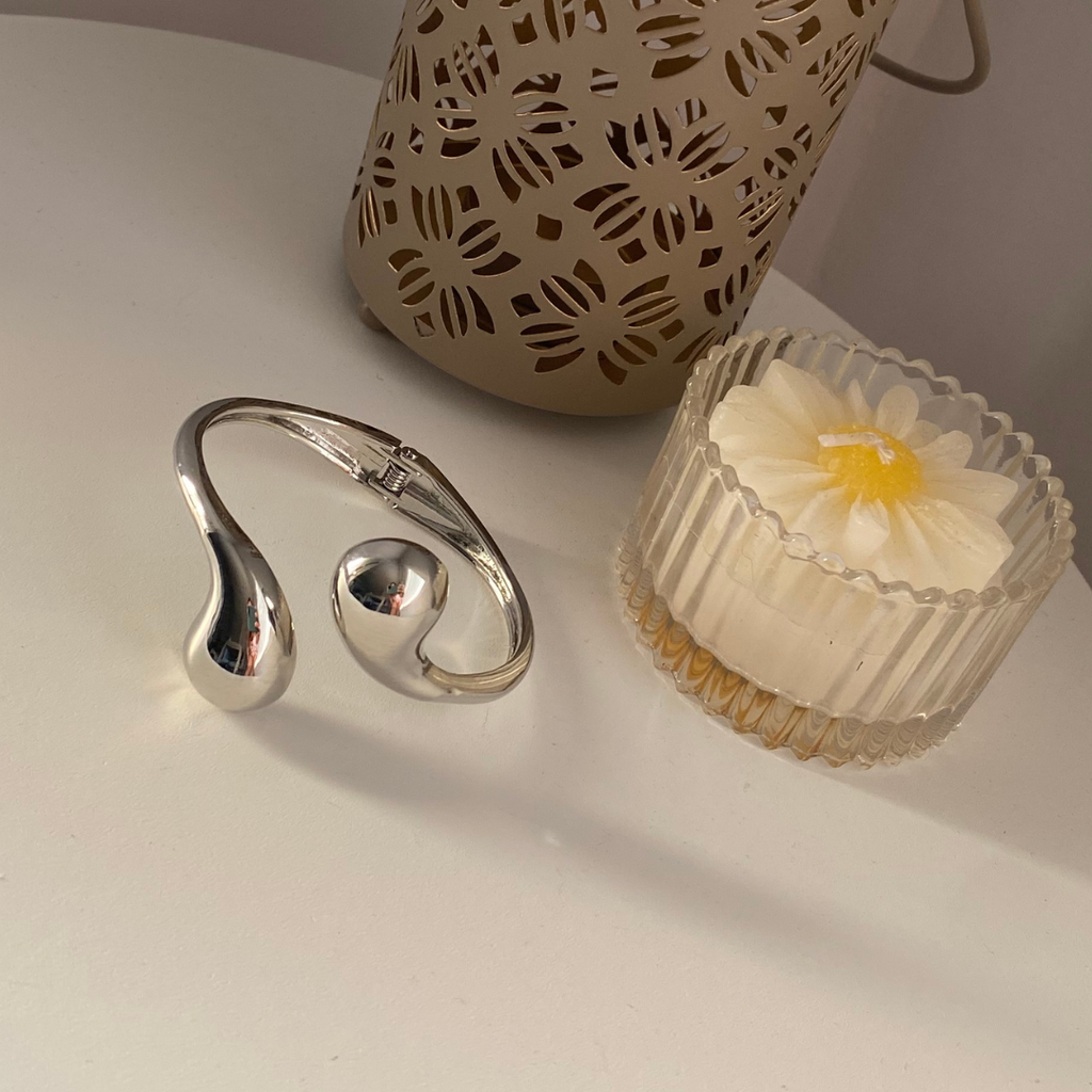 BRAZALETE MAXI GOTAS ACERO