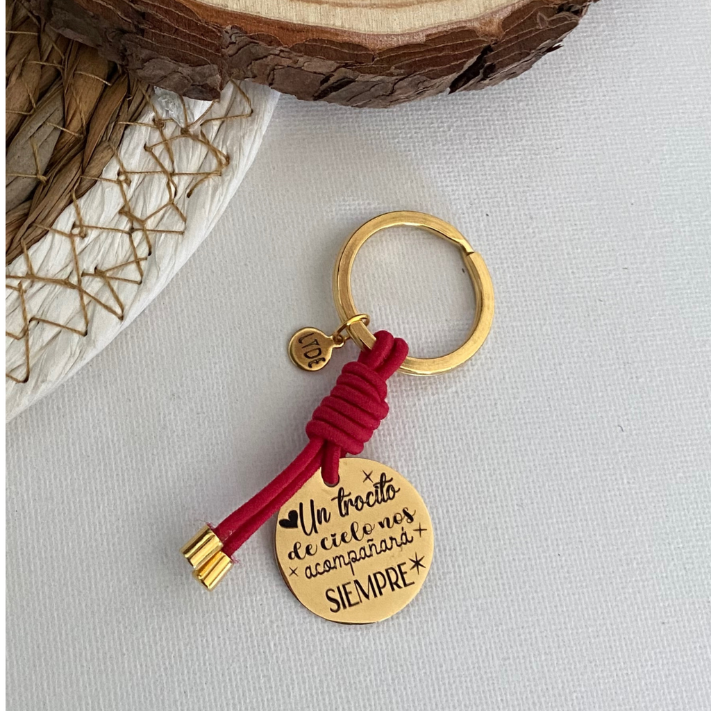 LLAVERO REDONDO BAÑO PLATA