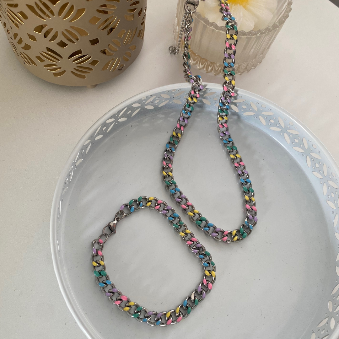 CONJUNTO COLORES ACERO