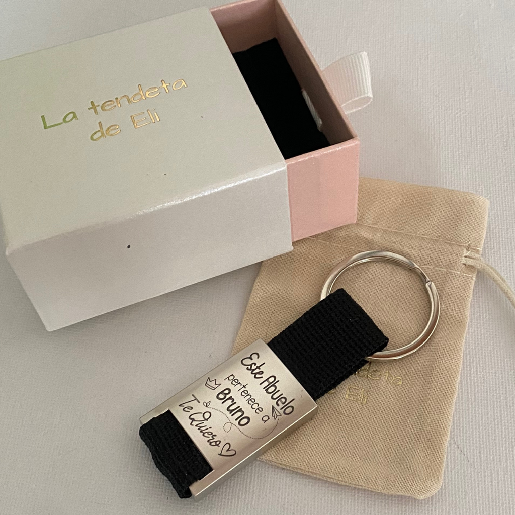 LLAVERO CORREA BAÑO PLATA