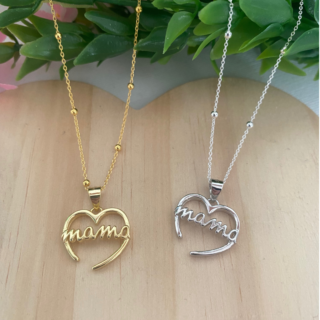 GARGANTILLA LOVE MAMA PLATA LEY