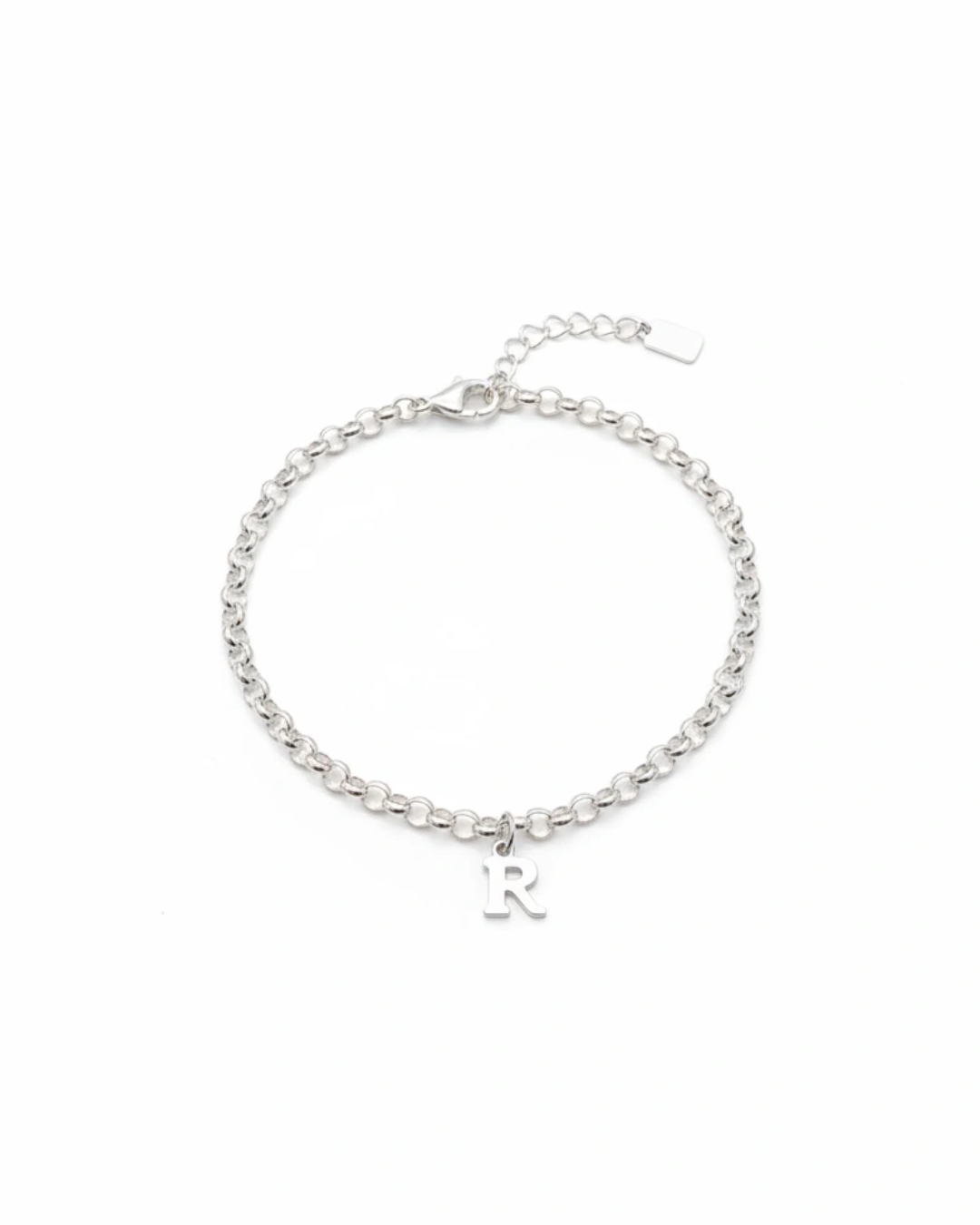 PULSERA LETRA PLATA DE LEY