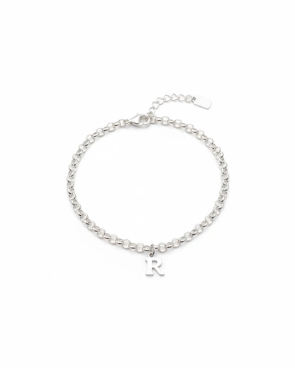 PULSERA LETRA PLATA DE LEY