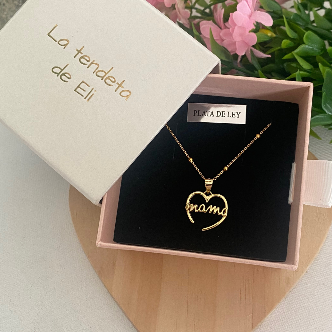 GARGANTILLA LOVE MAMA PLATA LEY