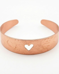 BRAZALETE CORAZÓN COBRE