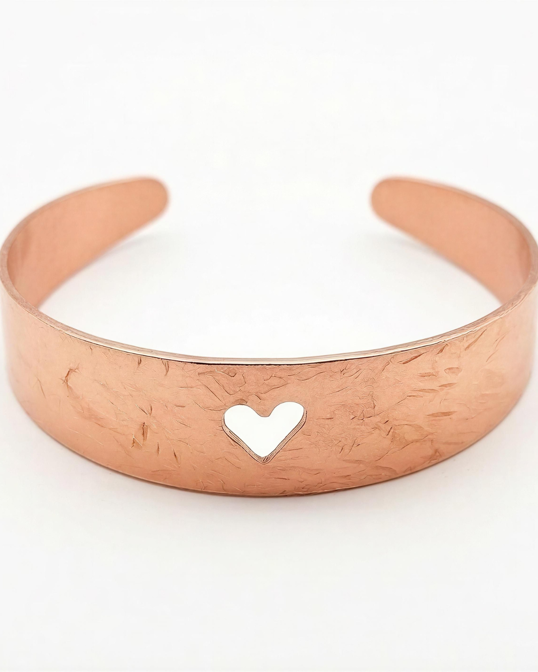 BRAZALETE CORAZÓN COBRE
