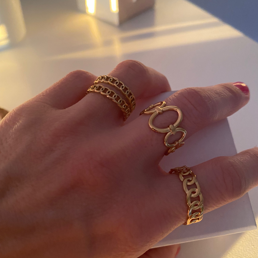 ANILLO DOBLE ACERO