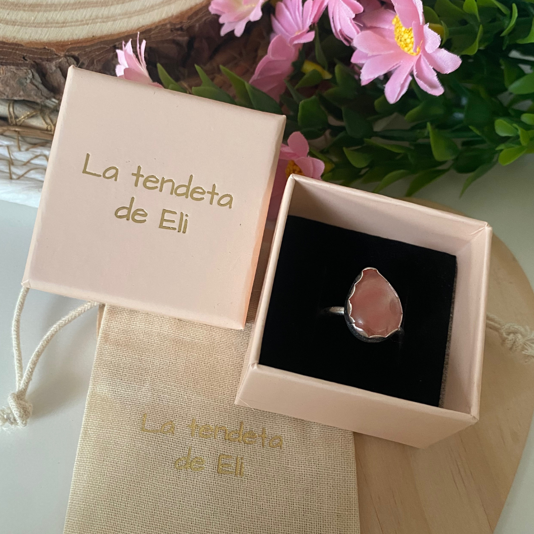 ANILLO PLATA LEYY PIEDRA NATURAL