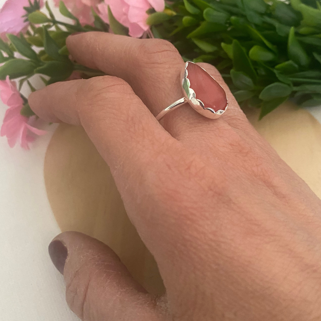 ANILLO PLATA LEYY PIEDRA NATURAL