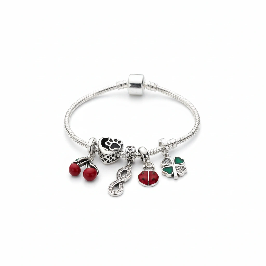 CHARM CEREZAS PLATA DE LEY