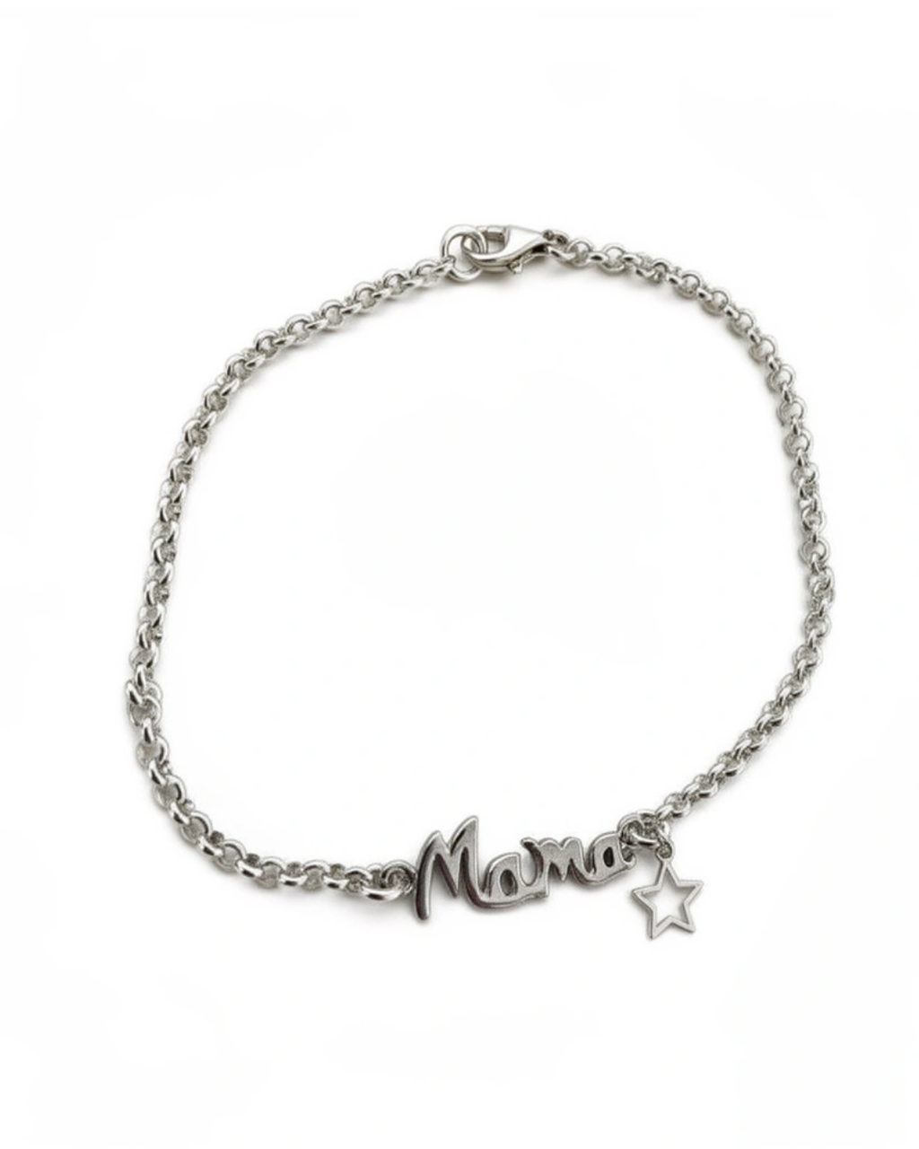 PULSERA MAMÁ PLATA LEY