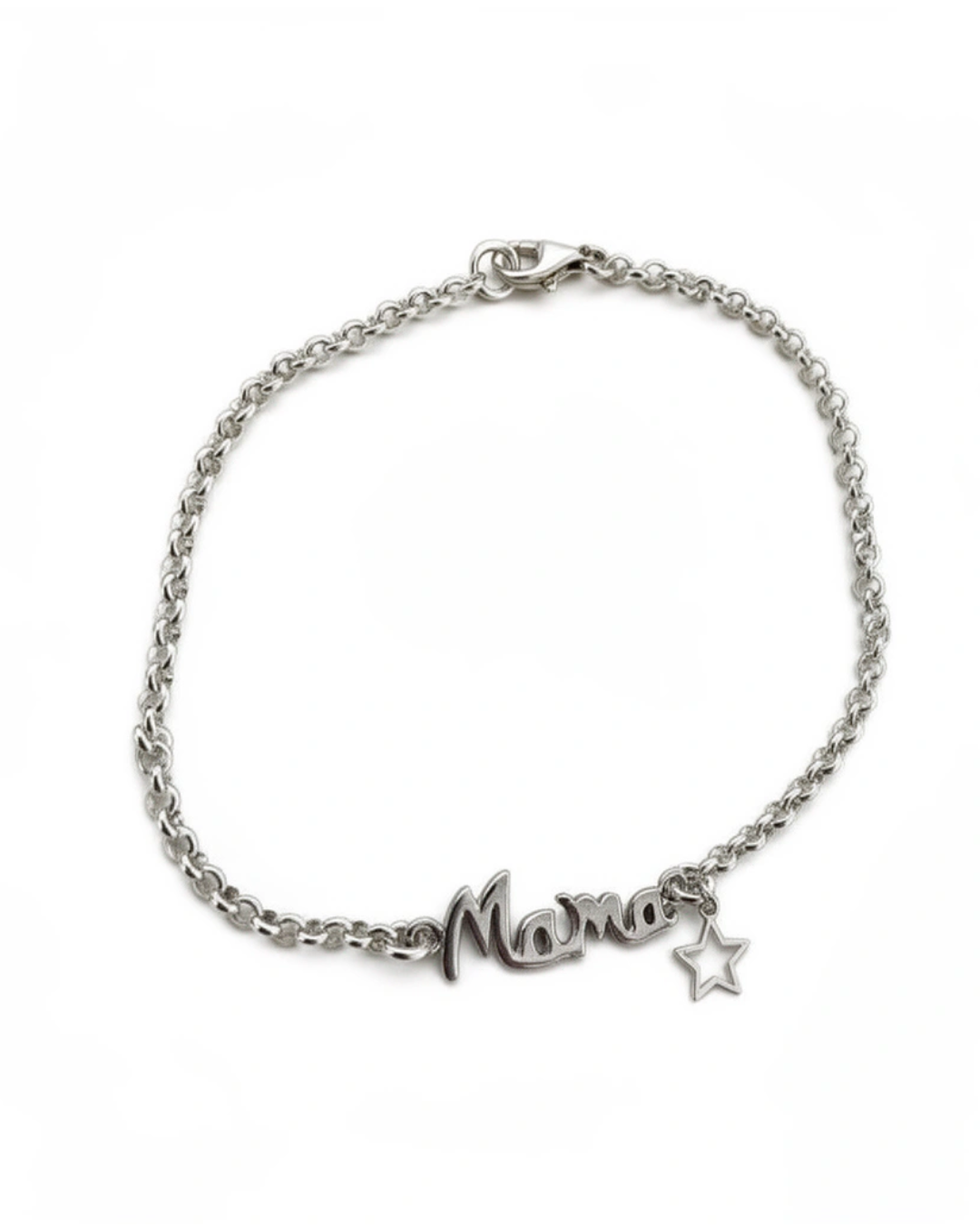 PULSERA MAMÁ PLATA LEY