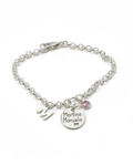PULSERA CADENA ARITO PLATA DE LEY