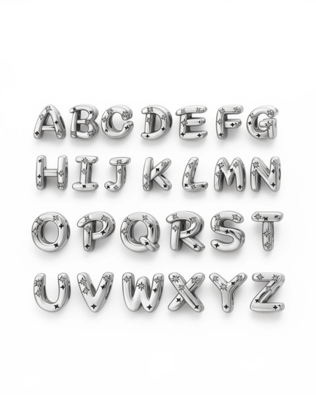 CHARM LETRA PLATA DE LEY