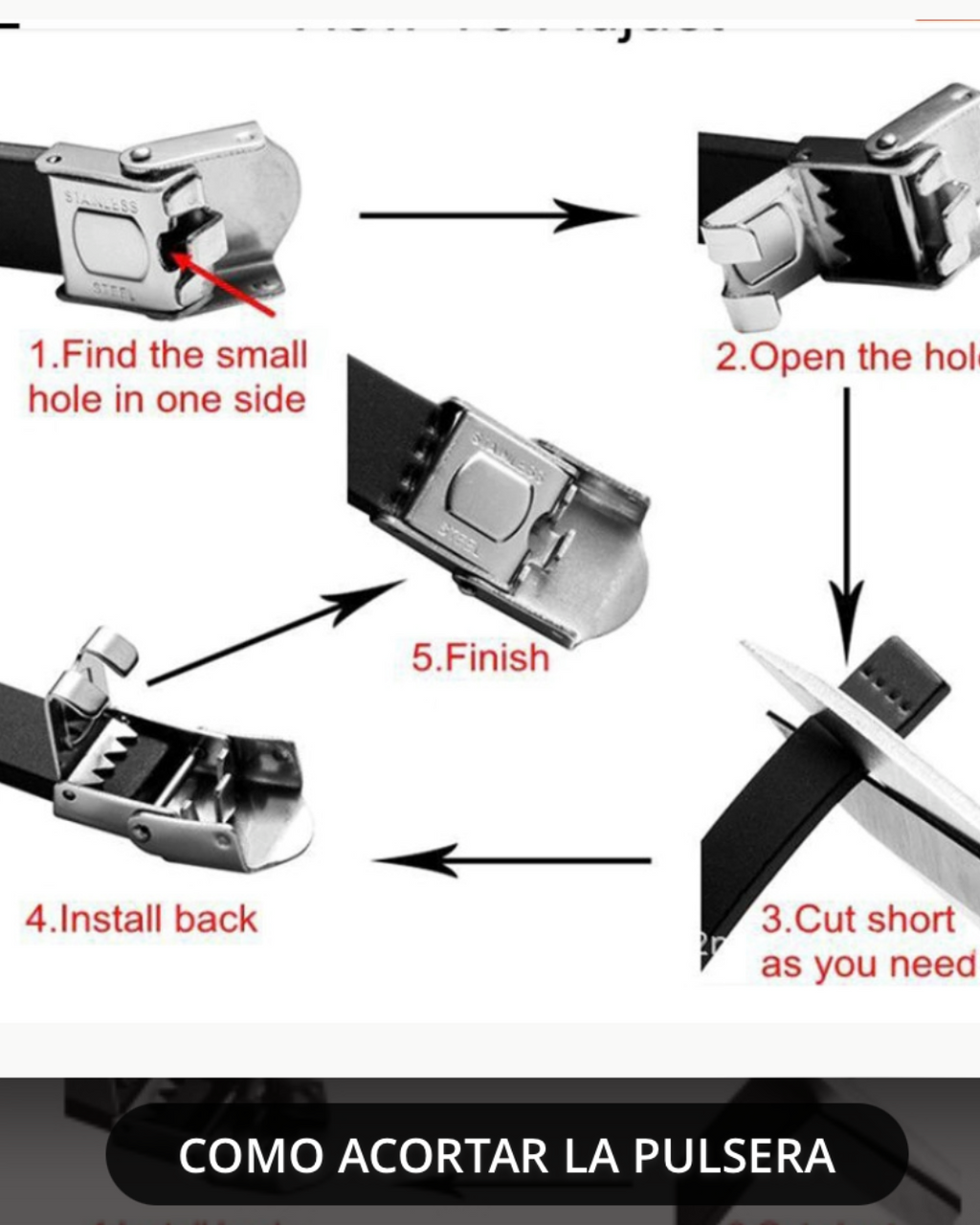 PULSERA CUERO TRENZADO ACERO