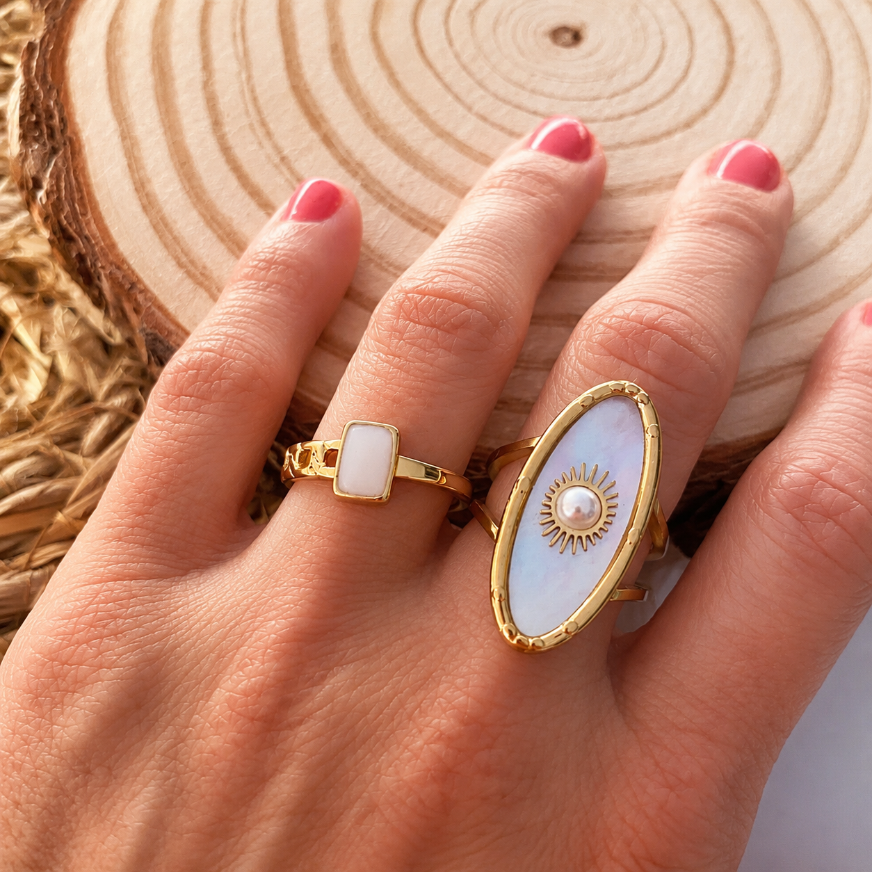 ANILLO MIXED ACERO