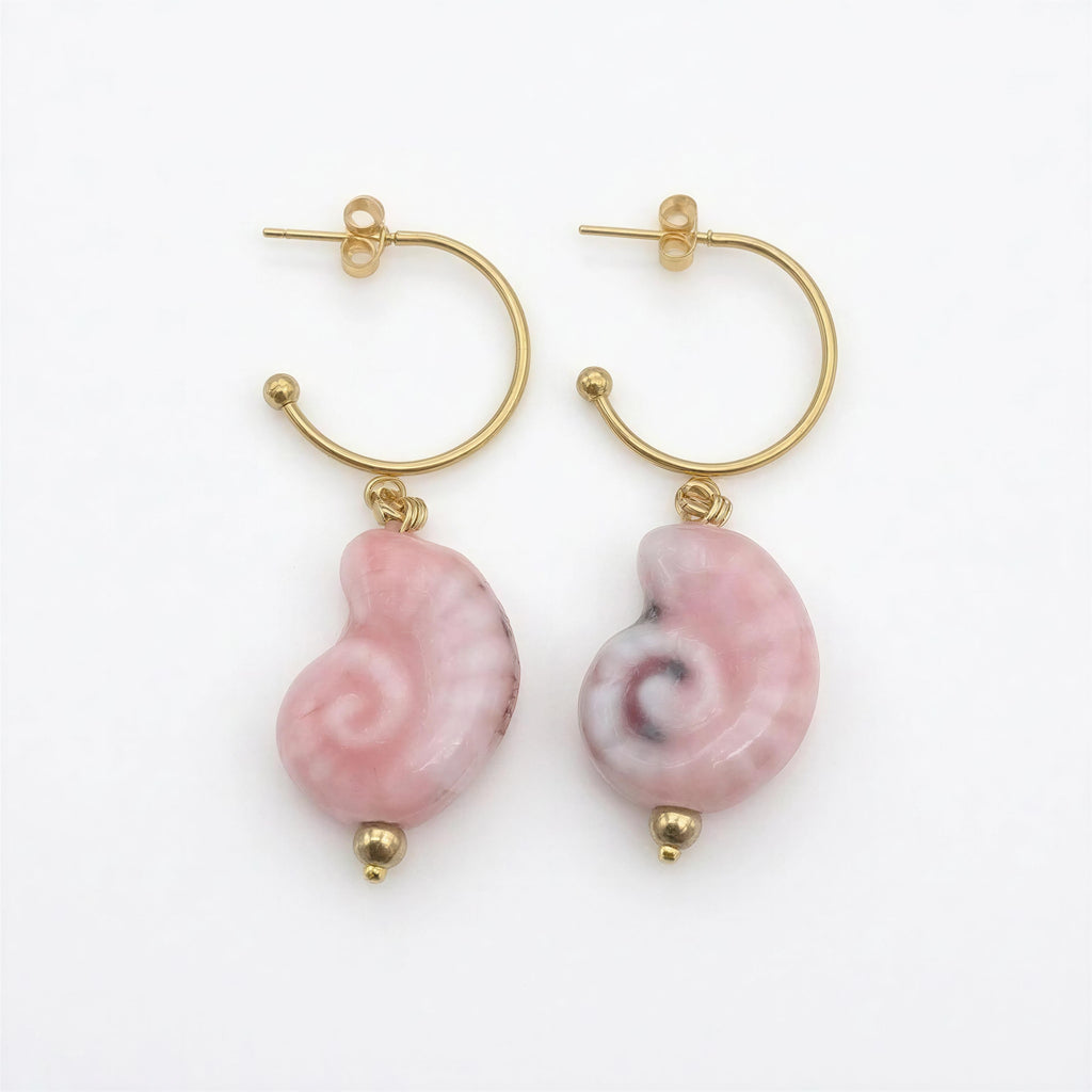 Pendientes Caracola- Acero