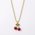 Collar Cerezas - Acero
