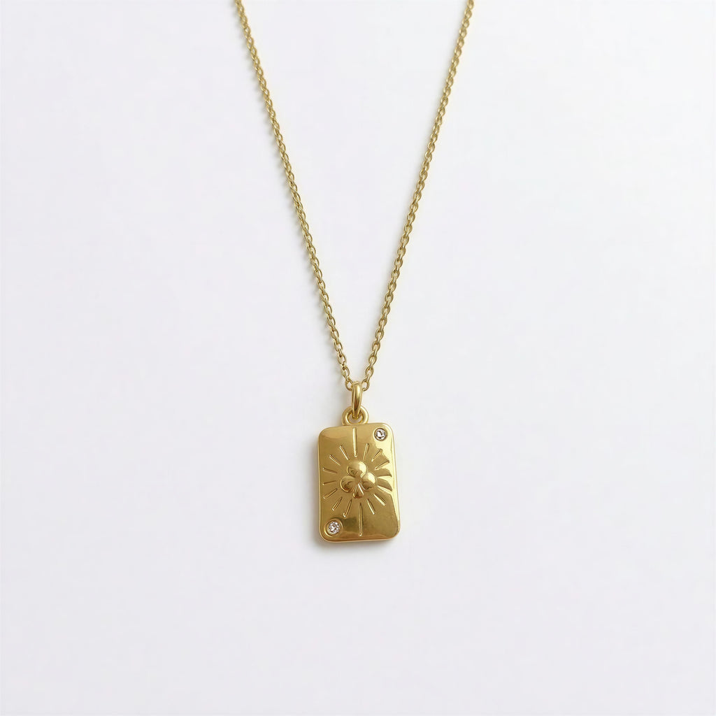 Collar Trébol - Acero