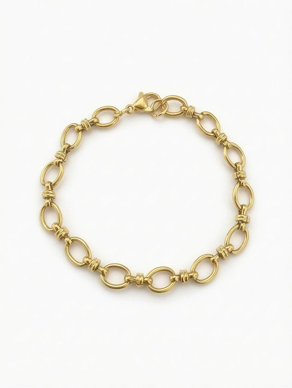 PULSERA OVALOS ACERO