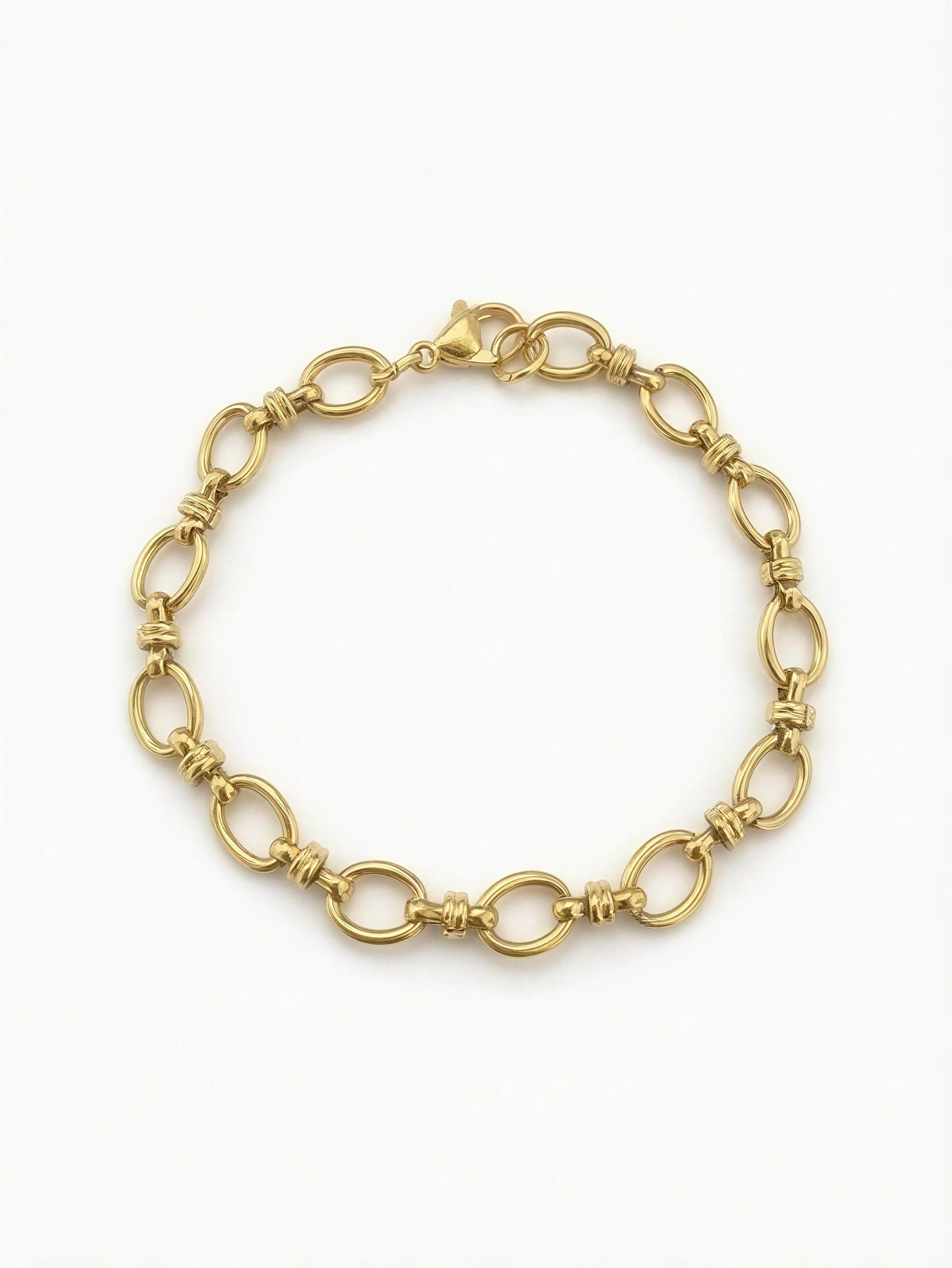 PULSERA OVALOS ACERO