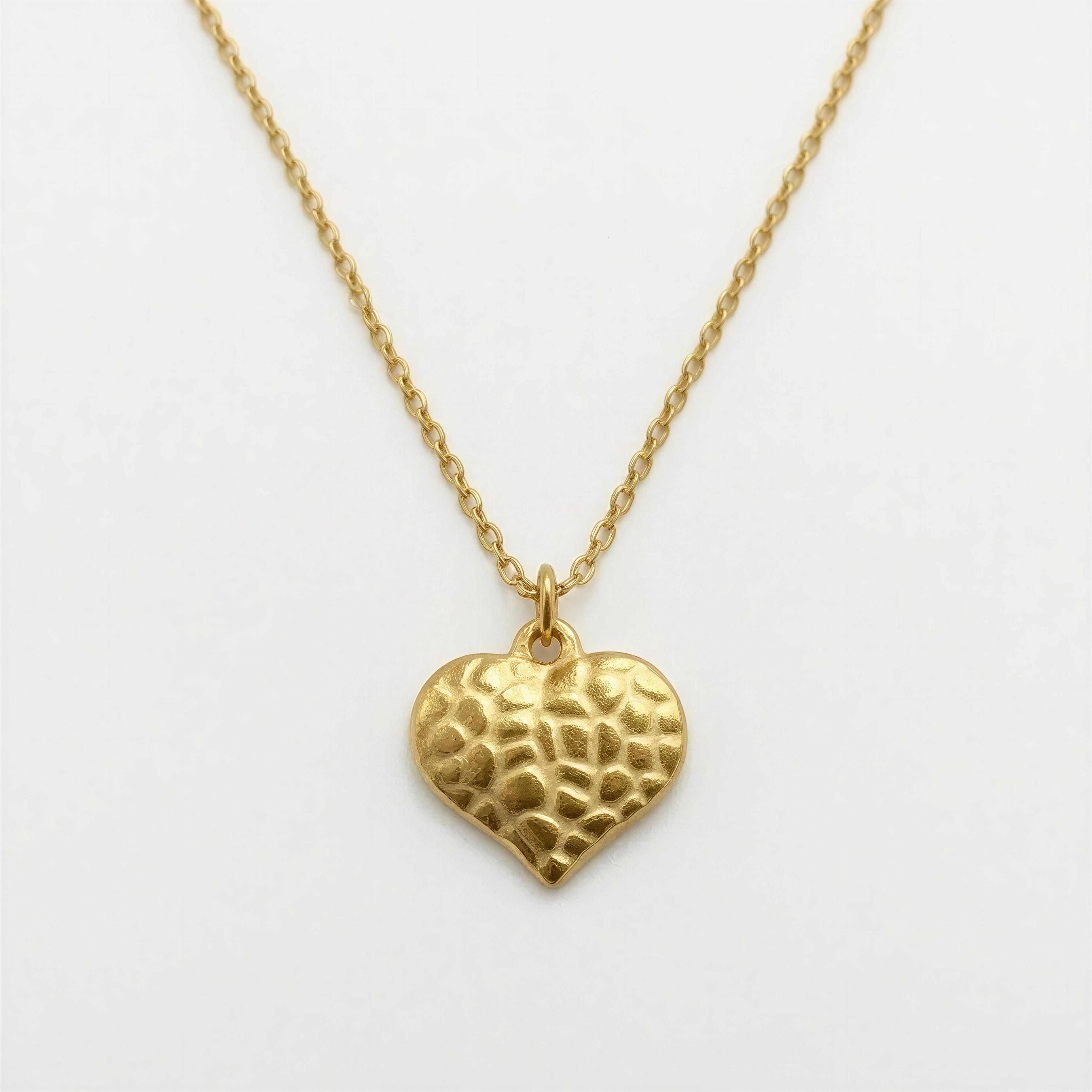 Collar Corazón Serpiente - Acero