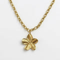 Collar Flor - Acero
