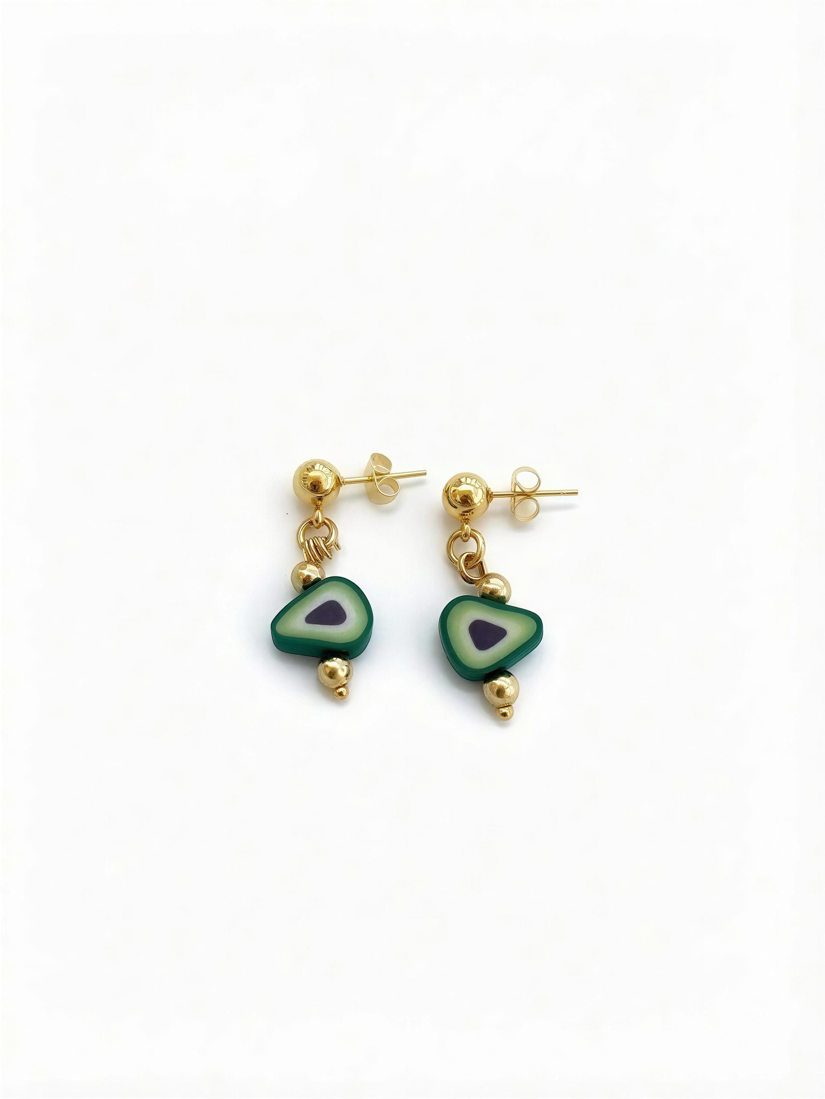 Pendientes Aguacate - Acero