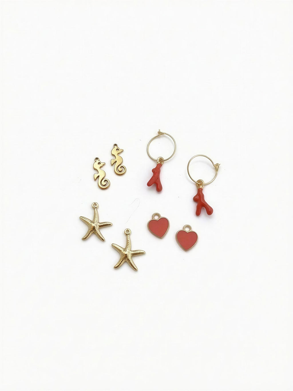 Pendientes Costa 4 en 1 - Acero