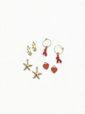 Pendientes Costa 4 en 1 - Acero