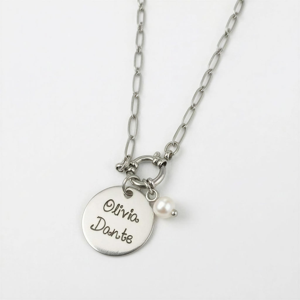 Collar Personalizadp Olivia - Acero