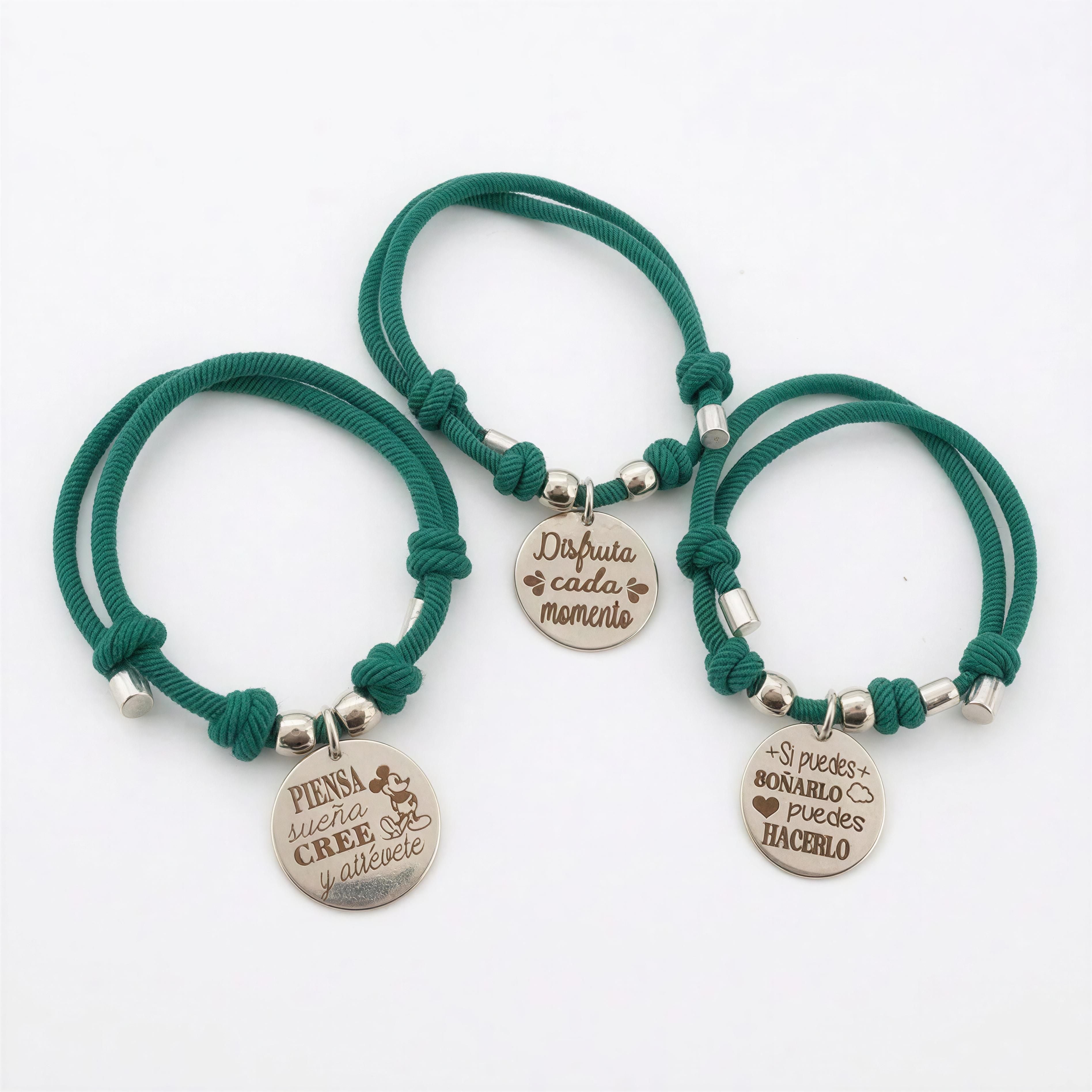 Pulsera Medalla Personalizada con Infinito - Acero Inoxidable