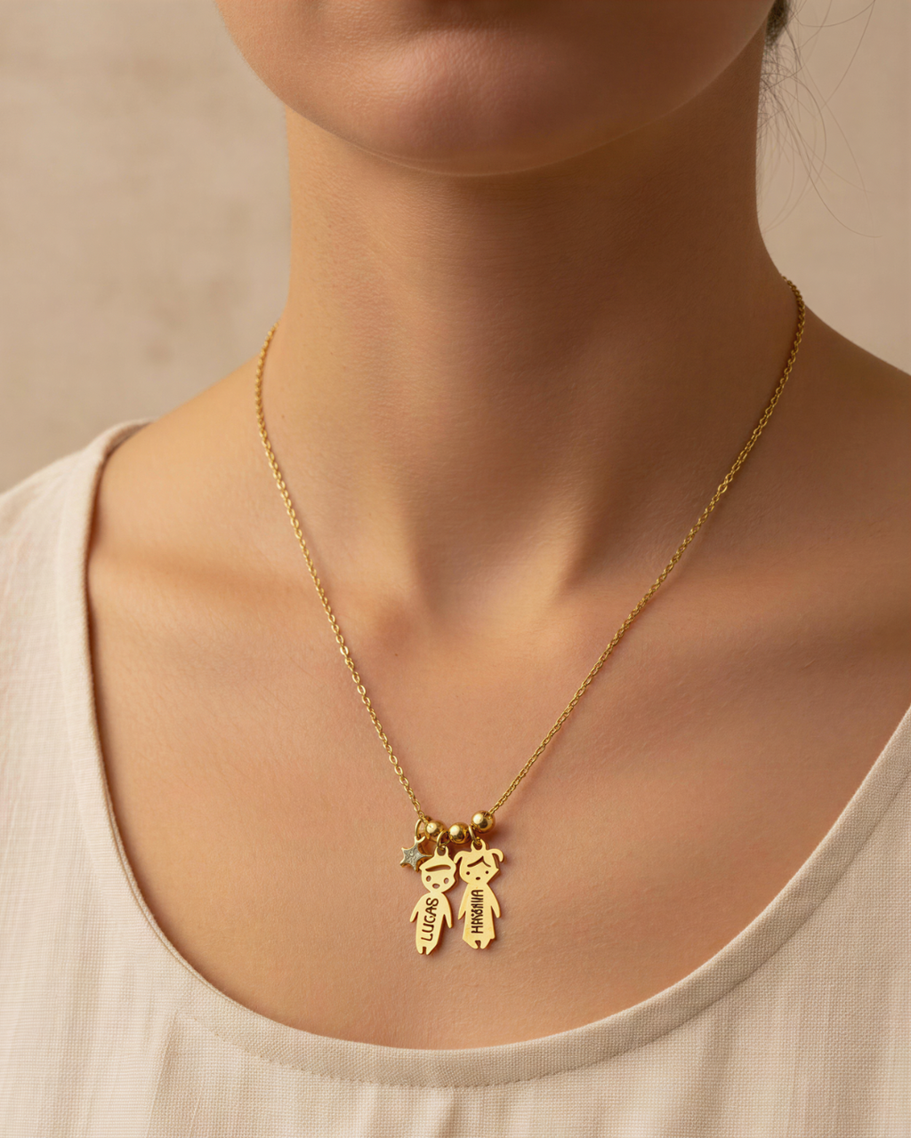 COLGANTE NIÑOS ACERO