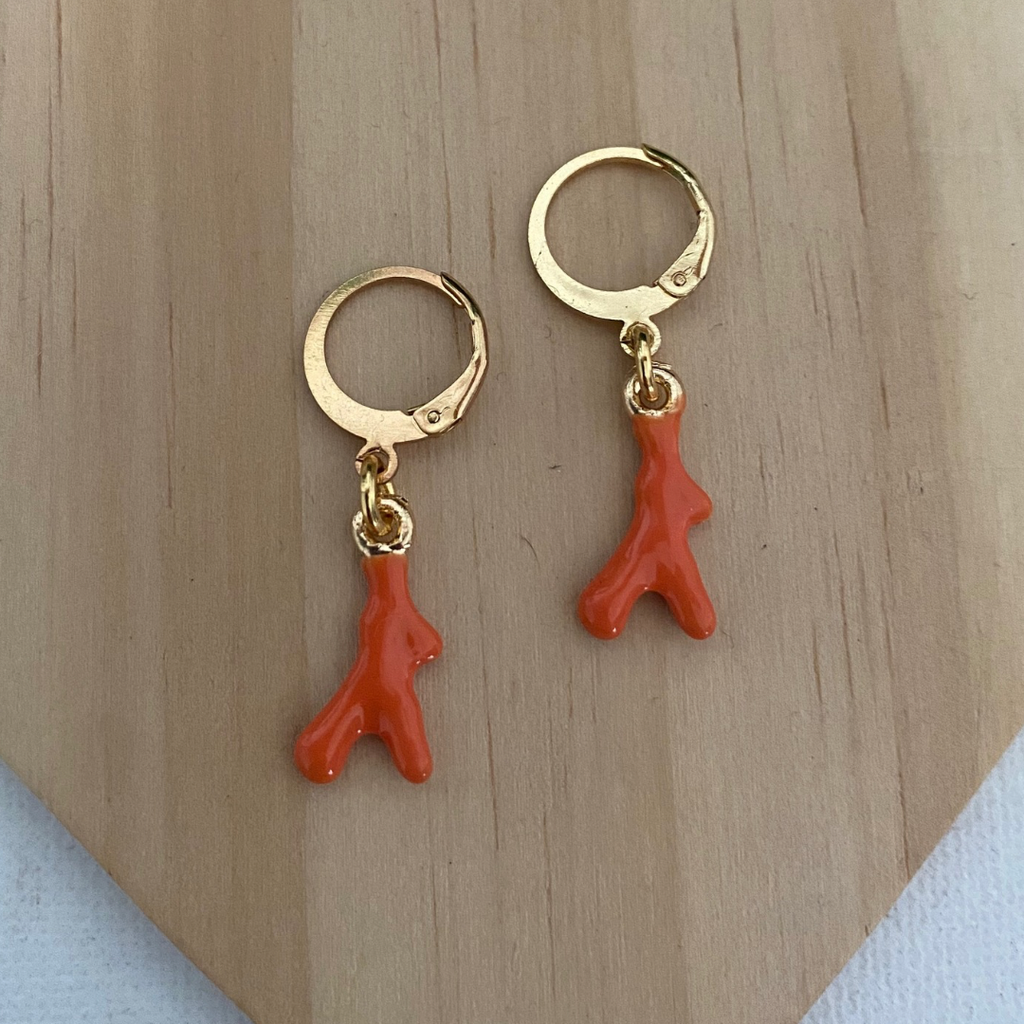 PENDIENTES CORAL